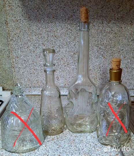 Бутылка стеклянная