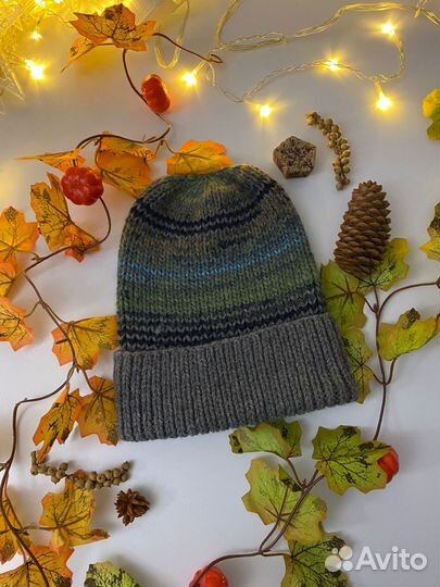 Шапка вязаная ручная работа
