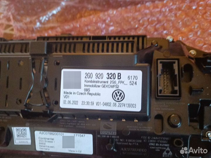 Панель приборов AID Volkswagen Polo