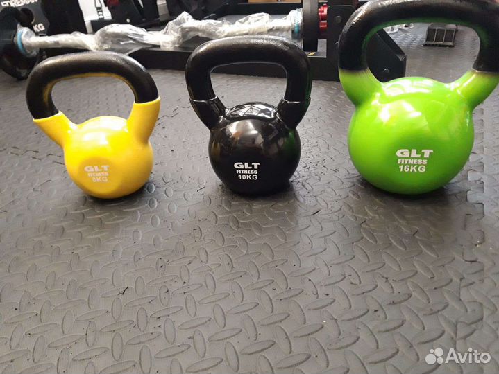 Гири чугунные обрезиненные от 2кг до 32кг