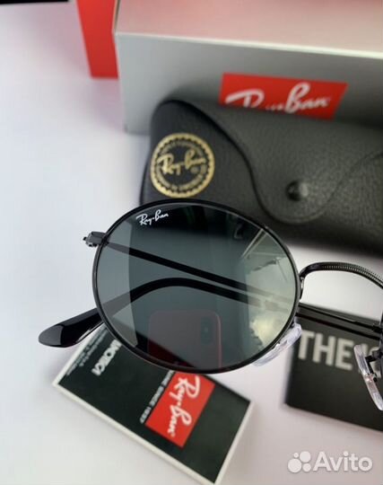 Очки ray ban oval черные