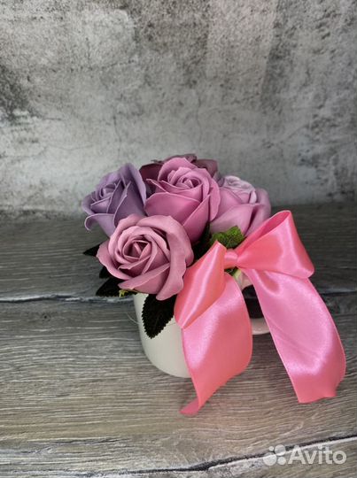 Цветочные композиции из мыла мыльные розы