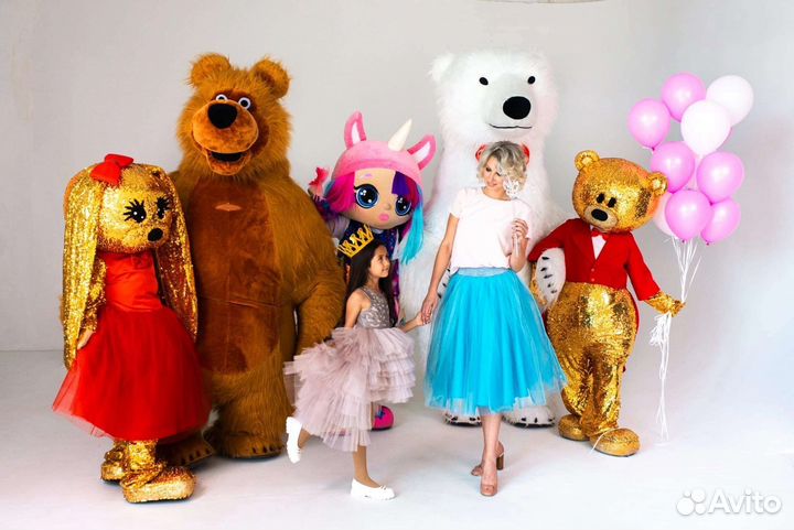 Ростовой медведь на праздник, медведь Потапыч