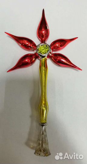 Навершие на елку, наконечник звезда, 50гг ГДР