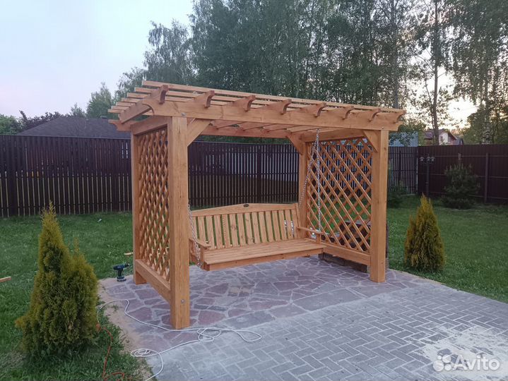 Качели пергола