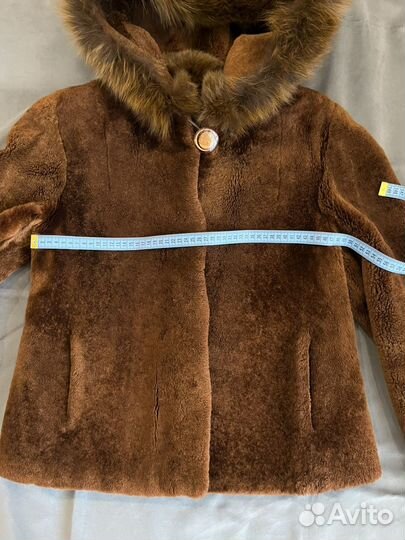 Шуба мутоновая с капюшоном 46 48