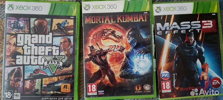 Диски / игры / Xbox 360 / лицензия / кинект