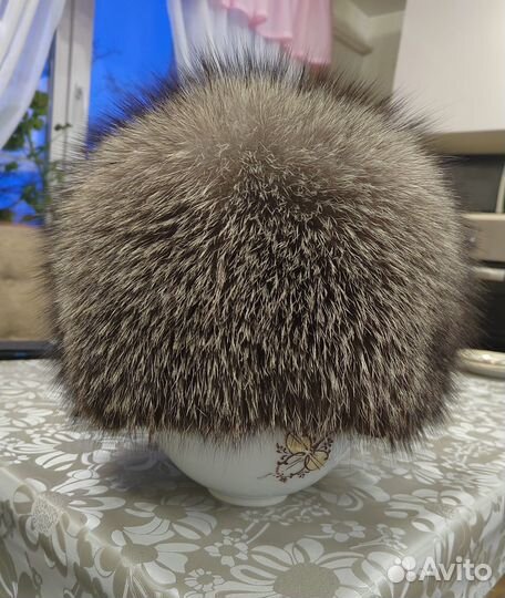 Шапка из чернобурки женская