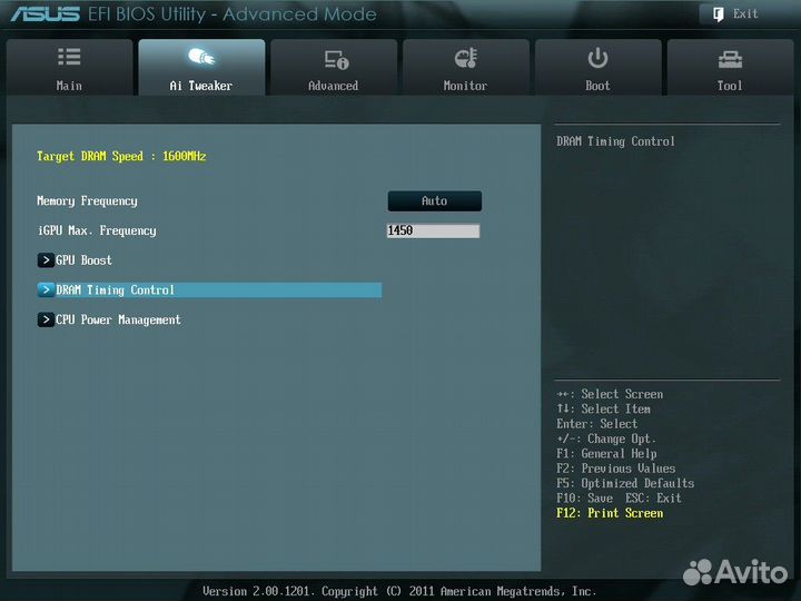 Материнская плата с процессором и памятью