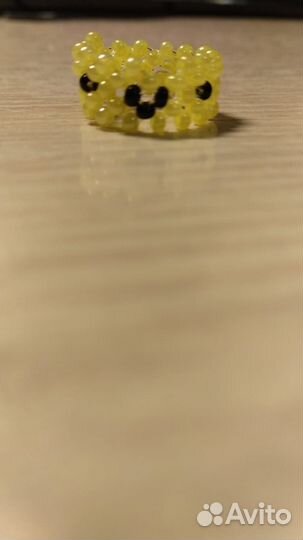 Колечки из бисера- ручная работа