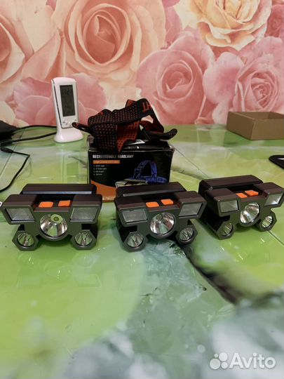 Фонарик налобный перезаряжаемый