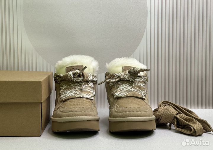 Угги кроссовки Женские Ugg Lowmel Sneaker Sand