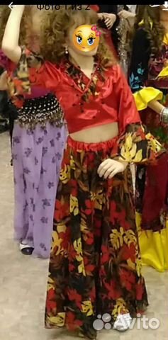 Новогодний костюм цыганки 134-140