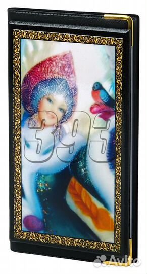 Записная книга Снегурочка со снегирём (27982)