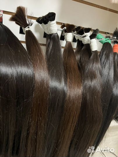 Волосы натуральные в срезах