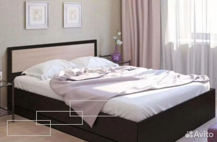 Кровать с матрасом