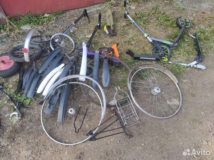 Рама складная салют, колесо 26, крылья, багажник