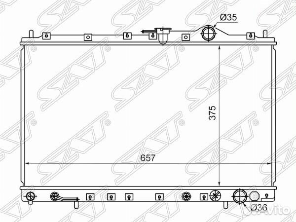 Радиатор Mitsubishi Chariot 91-97