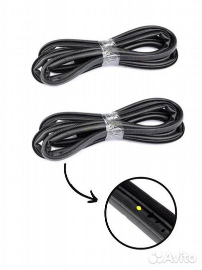 Уплотнители дверей ваз 2112