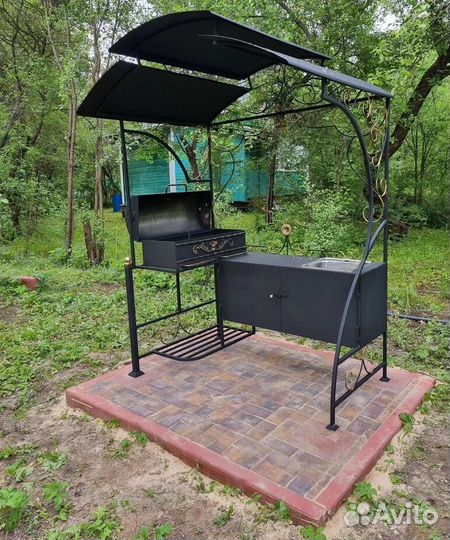 Беседка с мангалом