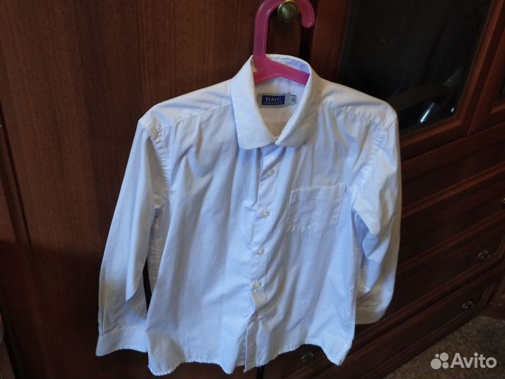 Белая рубашка детская размер 32 для школы