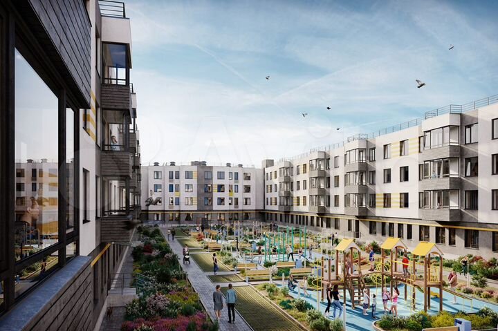 2-к. квартира, 61,6 м², 4/4 эт.