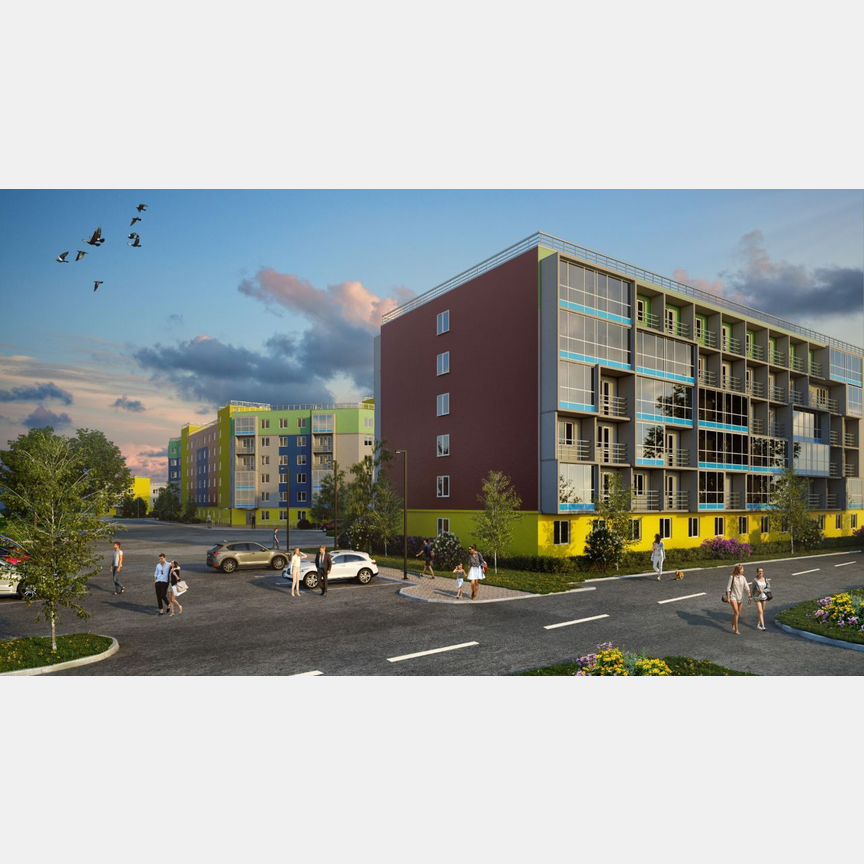1-к. квартира, 42,6 м², 1/6 эт.