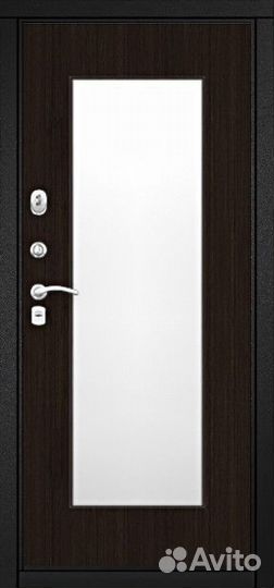 Входная дверь Стальной стандарт S1 с зеркалом