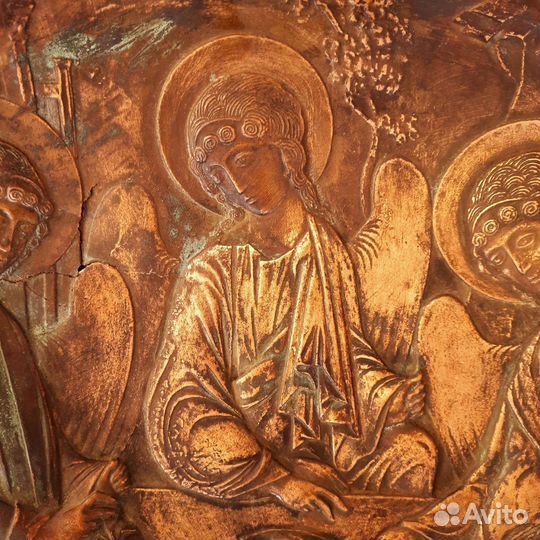 Старинная икона Троица