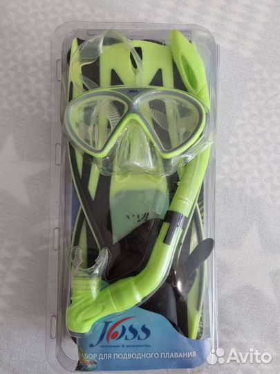 Детский набор для плавания (маска,ласты,трубка)