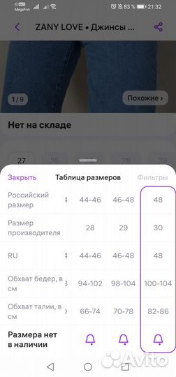 Джинсы женские