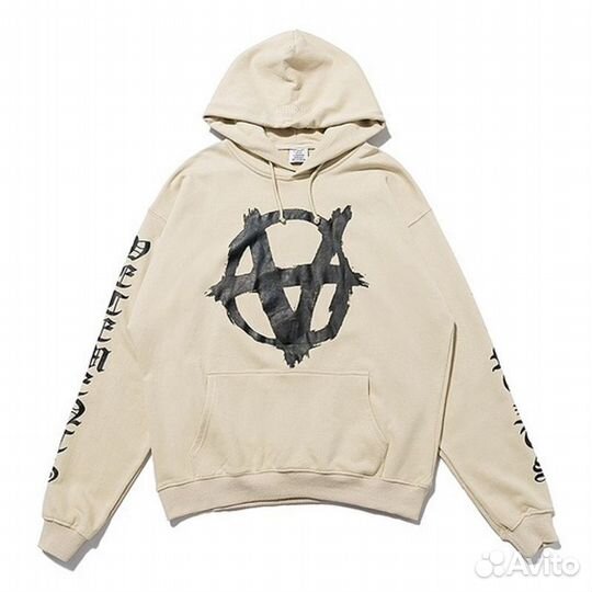 Бежевое худи Vetements