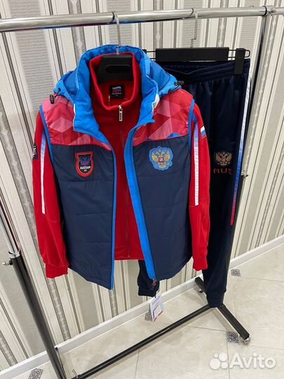 Спортивный костюм мужской тройка Russia