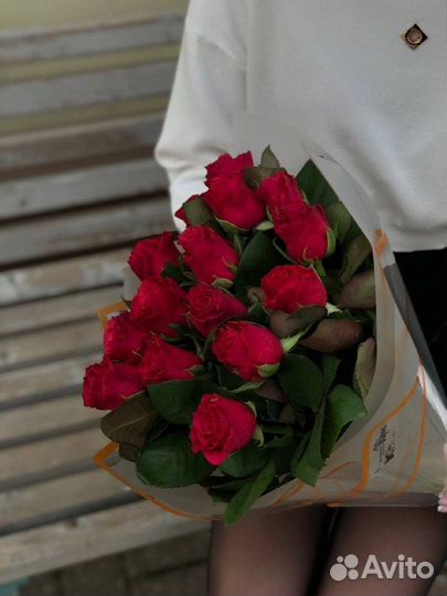 Роза 50 см Кения цветы букеты с доставкой