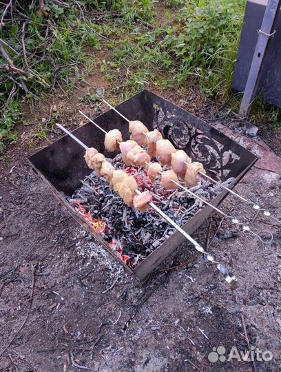 Костровая чаша с дизайном