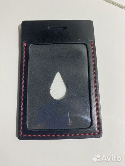 Бейдж, чехол для пропуска из кожи