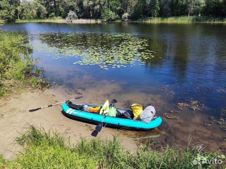 Каяк / Байдарка надувная двухместная HF 3,5х0,9м