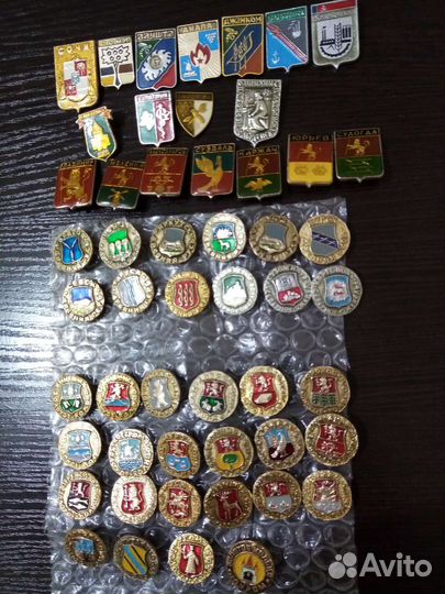 Значки гербы городов Российских