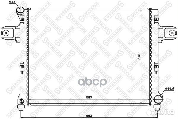 10-25634-SX радиатор системы охлаждения Jeep G