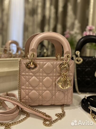 Сумка Dior Lady розовая