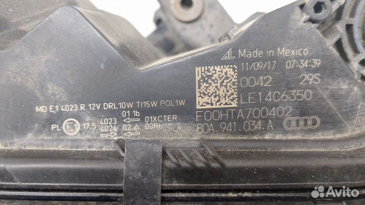 Фара (передняя) Audi Q5, 2017