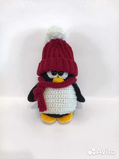 Мягкая игрушка пингвин, ручной работы