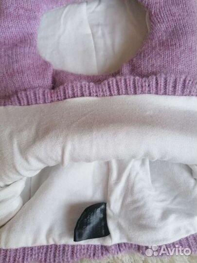 Шапка шлем для девочки, р. 50-52