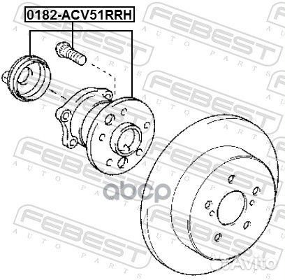 К-кт подшипника ступ.зад. Toyota Camry 2.0-3.511