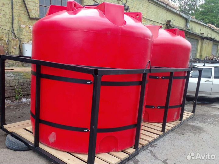 Емкость пластиковая для воды кас жку кассеты 5тонн