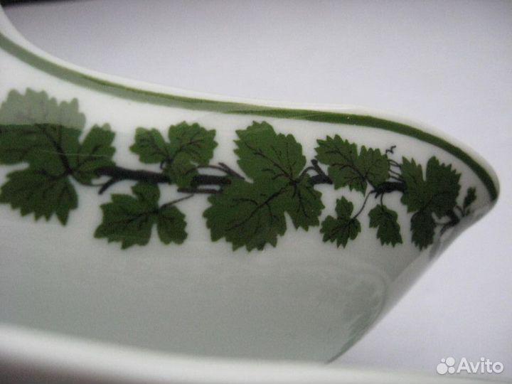 Мейсен соусник виноградные листья