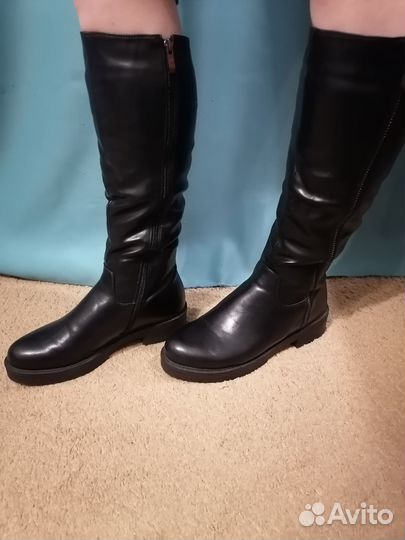 Сапоги женские зимние 40размер экокожа