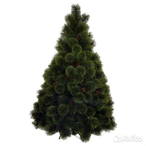 Новогодняя Ёлка с шишками и снегом на иголках