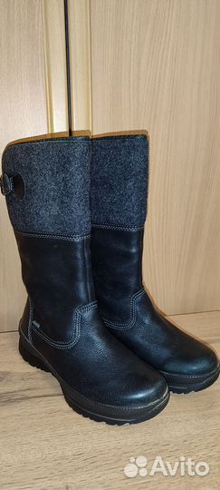 Зимние женские сапоги 38 ecco натуральная кожа