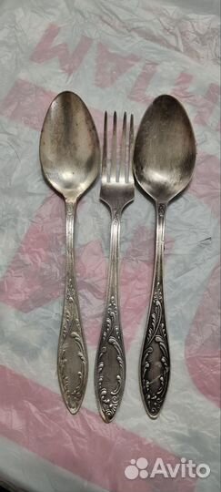 Ложки вилки мельхиоровые СССР